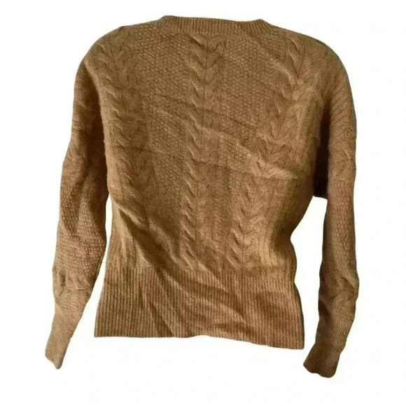 Magaschoni Womens Camel Tan Cashmere Sweater Medium - Picture 4 of 7